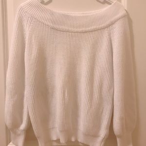 Off shoulder sweater